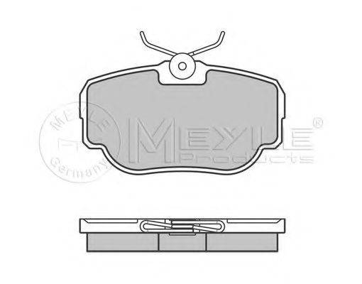 MEYLE 0252345816 Комплект гальмівних колодок, дискове гальмо