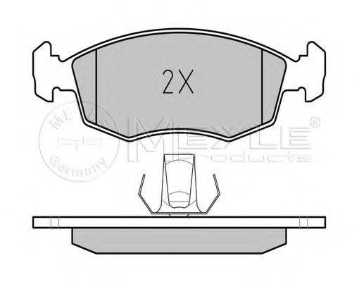 MEYLE 0252355218 Комплект гальмівних колодок, дискове гальмо