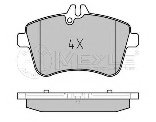 MEYLE 0252388120 Комплект гальмівних колодок, дискове гальмо