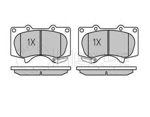 MEYLE 0252402417PD Комплект гальмівних колодок, дискове гальмо