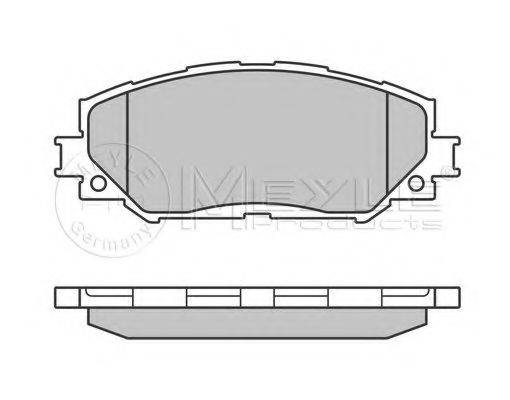 MEYLE 0252433617PD Комплект гальмівних колодок, дискове гальмо