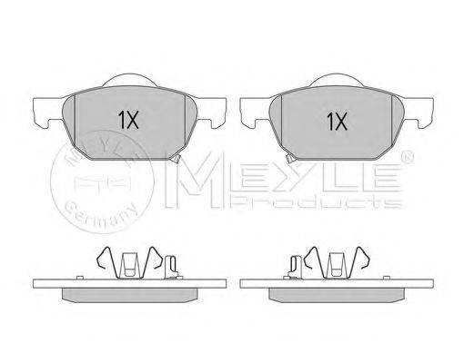 MEYLE 0252479617W Комплект гальмівних колодок, дискове гальмо