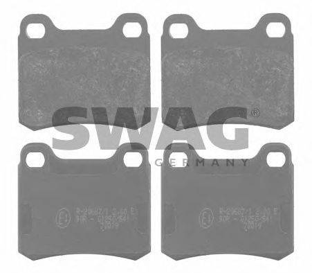 SWAG 10916156 Комплект гальмівних колодок, дискове гальмо