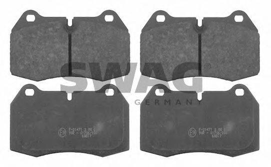 SWAG 20916109 Комплект гальмівних колодок, дискове гальмо