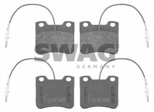 SWAG 62916243 Комплект гальмівних колодок, дискове гальмо
