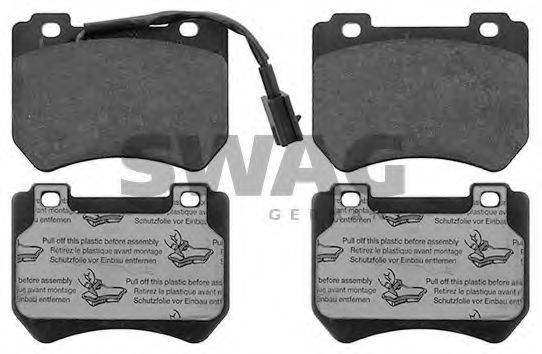 SWAG 74916882 Комплект гальмівних колодок, дискове гальмо
