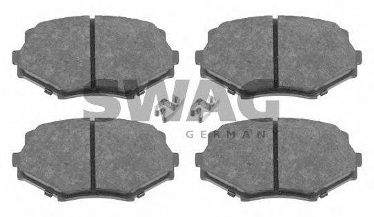 SWAG 83916497 Комплект гальмівних колодок, дискове гальмо