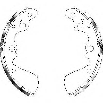 ROADHOUSE 401900 Комплект гальмівних колодок