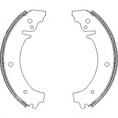 ROADHOUSE 402600 Комплект гальмівних колодок