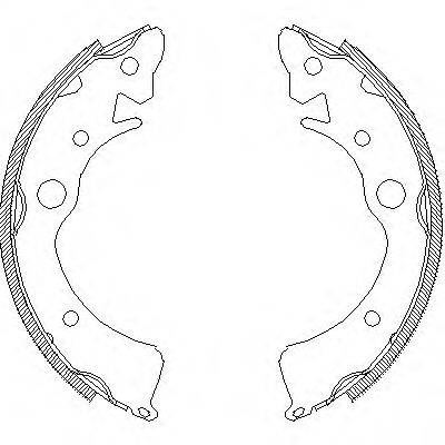 ROADHOUSE 409600 Комплект гальмівних колодок