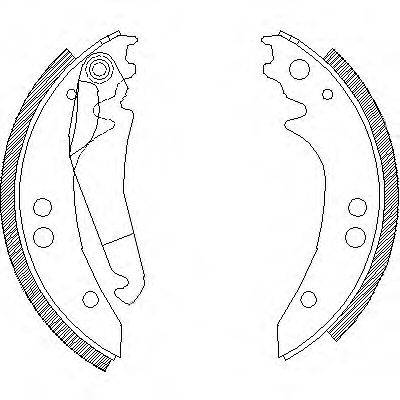 ROADHOUSE 413600 Комплект гальмівних колодок