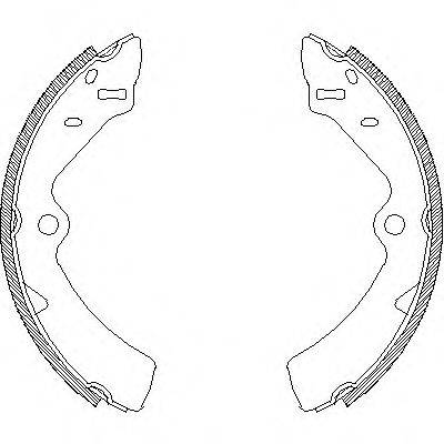 ROADHOUSE 416700 Комплект гальмівних колодок