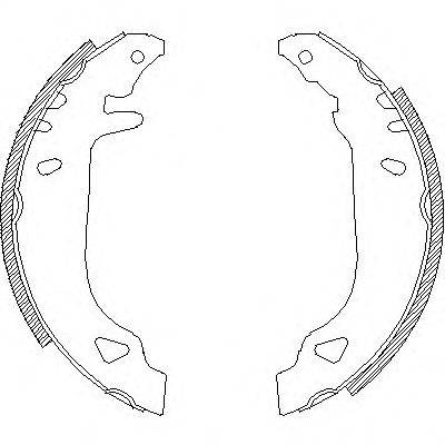 ROADHOUSE 417900 Комплект гальмівних колодок