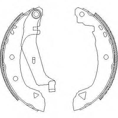 ROADHOUSE 418203 Комплект гальмівних колодок