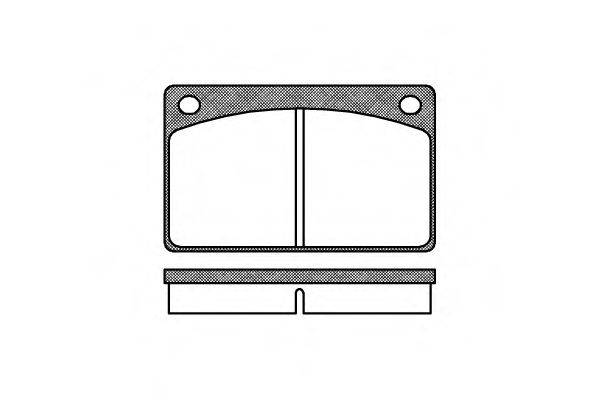 ROADHOUSE 204200 Комплект гальмівних колодок, дискове гальмо