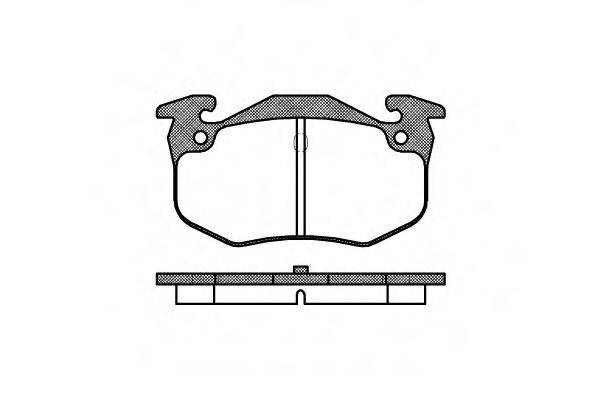 ROADHOUSE 214460 Комплект гальмівних колодок, дискове гальмо
