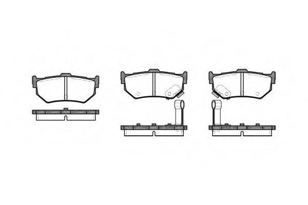 ROADHOUSE 218302 Комплект гальмівних колодок, дискове гальмо