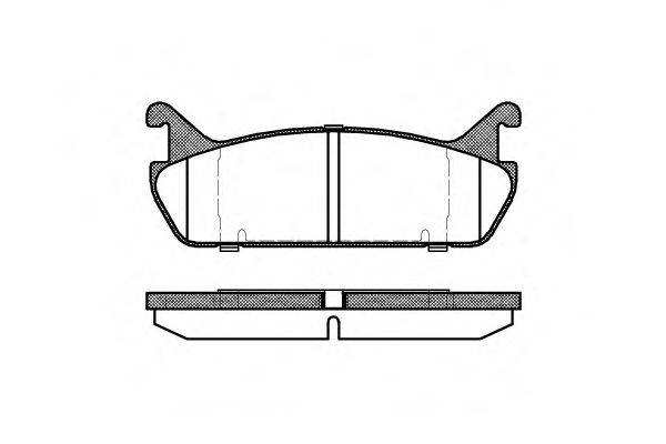 ROADHOUSE 232900 Комплект гальмівних колодок, дискове гальмо