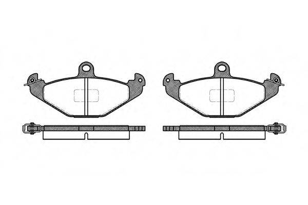 ROADHOUSE 234510 Комплект гальмівних колодок, дискове гальмо