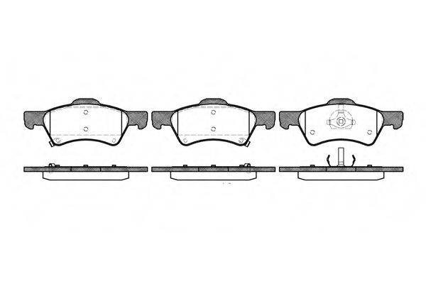 ROADHOUSE 281002 Комплект гальмівних колодок, дискове гальмо