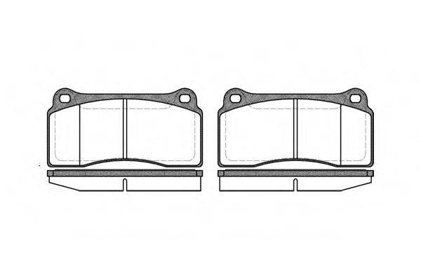 ROADHOUSE 298300 Комплект гальмівних колодок, дискове гальмо