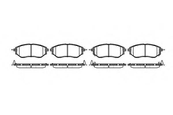 ROADHOUSE 2113702 Комплект гальмівних колодок, дискове гальмо