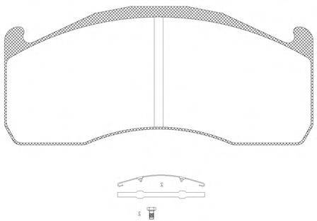 ROADHOUSE JSX2132800 Комплект гальмівних колодок, дискове гальмо