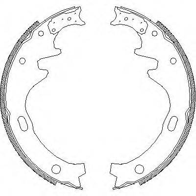 ROADHOUSE 433500 Комплект гальмівних колодок