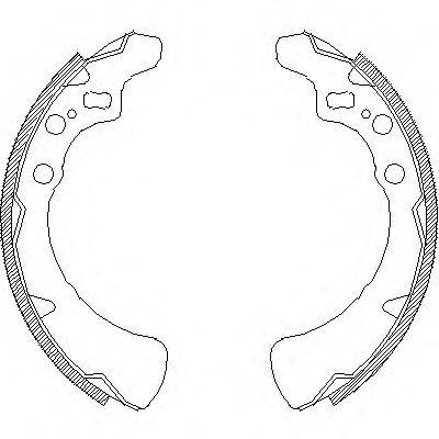 ROADHOUSE 435400 Комплект гальмівних колодок