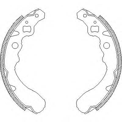 ROADHOUSE 439000 Комплект гальмівних колодок