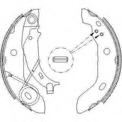 ROADHOUSE 442100 Комплект гальмівних колодок