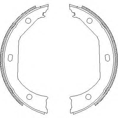 ROADHOUSE 471600 Комплект гальмівних колодок, стоянкова гальмівна система