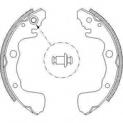 ROADHOUSE 437300 Комплект гальмівних колодок