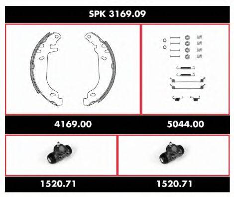 ROADHOUSE SPK316909 Комплект гальм, барабанний гальмівний механізм