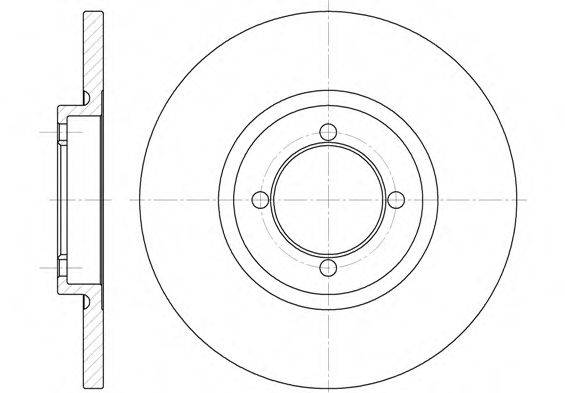 ROADHOUSE 609100 гальмівний диск