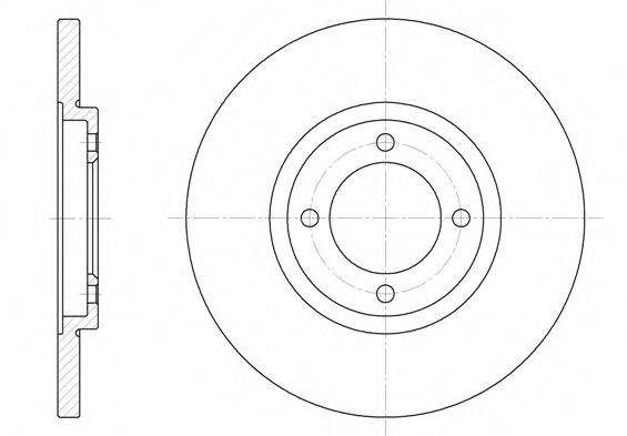 ROADHOUSE 636200 гальмівний диск