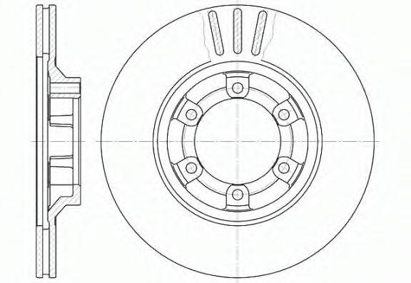 ROADHOUSE 645910 гальмівний диск