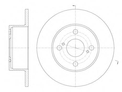 ROADHOUSE 687100 гальмівний диск