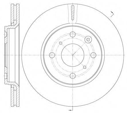 ROADHOUSE 6100310 гальмівний диск