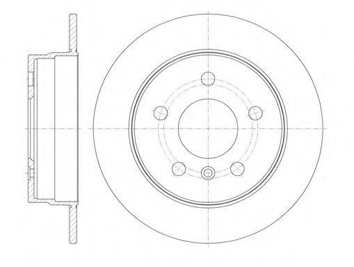 ROADHOUSE 6106500 гальмівний диск