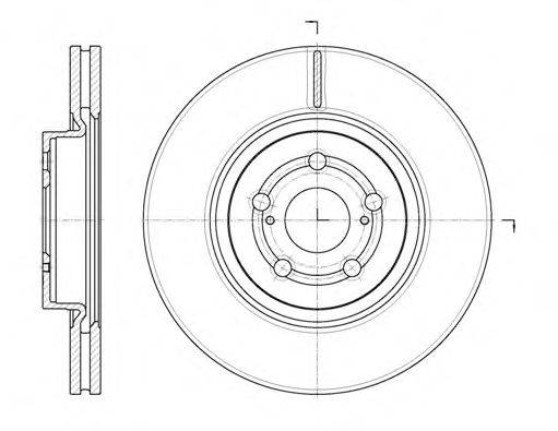 ROADHOUSE 6109210 гальмівний диск