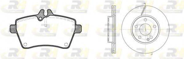 ROADHOUSE 8114400 Комплект гальм, дисковий гальмівний механізм
