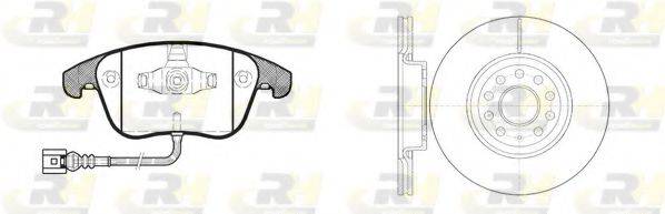 ROADHOUSE 8121902 Комплект гальм, дисковий гальмівний механізм