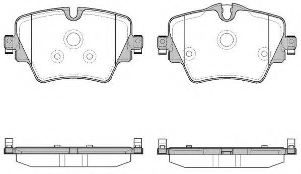 ROADHOUSE 2162508 Комплект гальмівних колодок, дискове гальмо