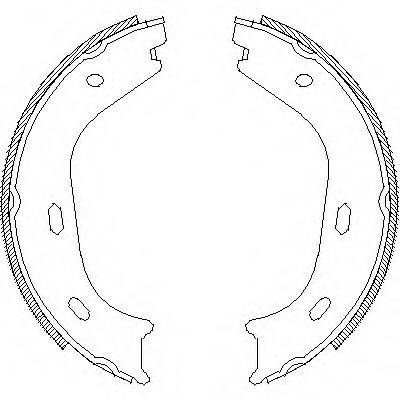REMSA 405800 Комплект гальмівних колодок