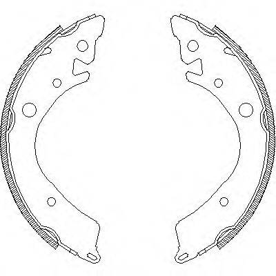REMSA 408400 Комплект гальмівних колодок