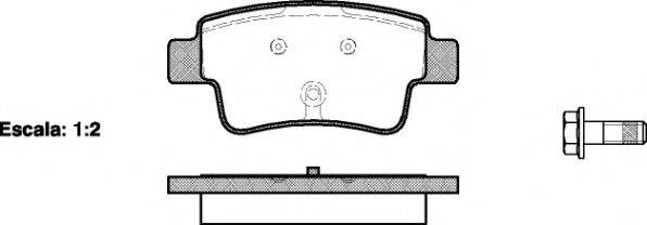 REMSA 119800 Комплект гальмівних колодок, дискове гальмо