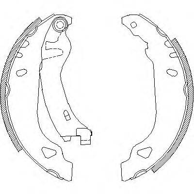 REMSA 417901 Комплект гальмівних колодок