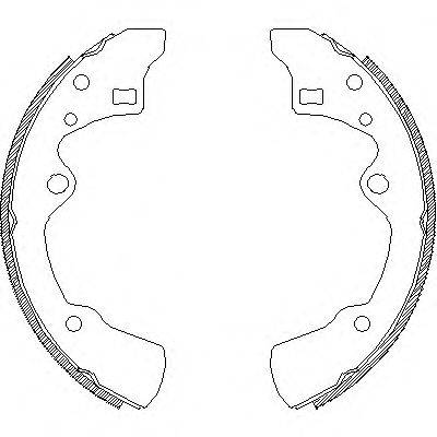 REMSA 418300 Комплект гальмівних колодок