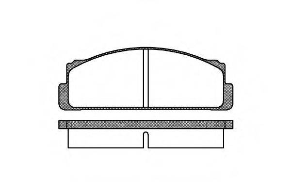 REMSA 002200 Комплект гальмівних колодок, дискове гальмо